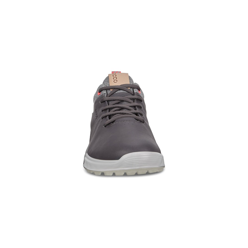 Womens Golf Shoes - ECCO S-Three Spikelesss - Dark Grey - 1253IMRVB